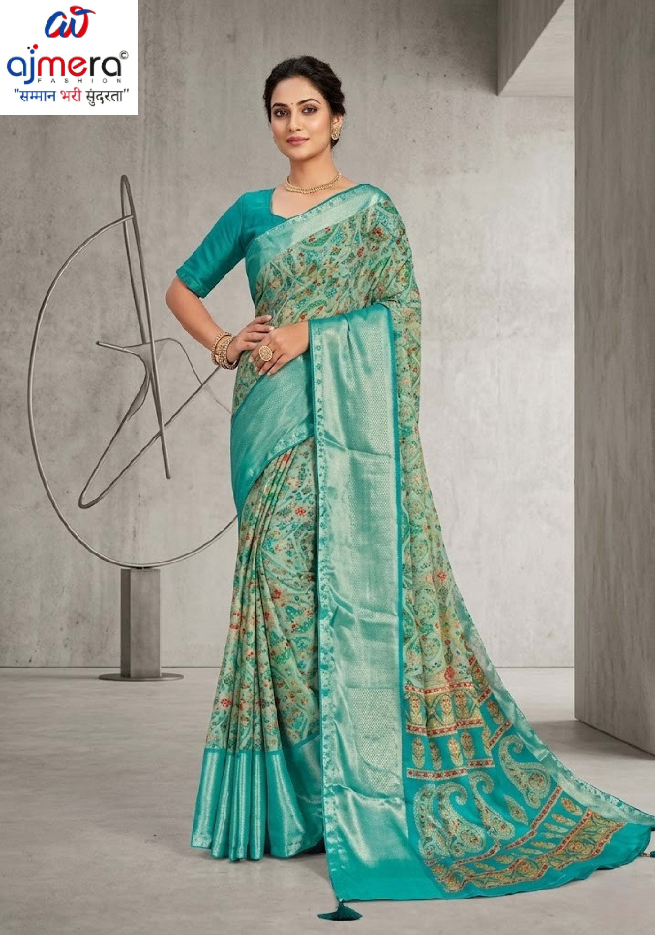 Contemporary Printed Saree with Blouse Piece for Premium Wear  | RDD-LALITA