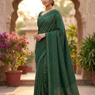 Graceful Printed Saree with Blouse Piece for Modern Ethnic Fashion | SSR-FESTIVAL