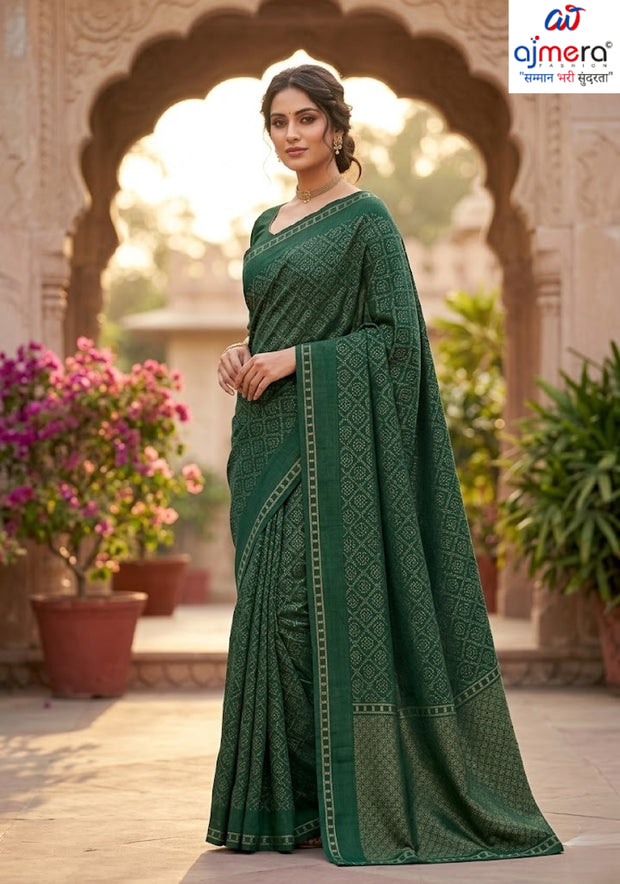 Graceful Printed Saree with Blouse Piece for Modern Ethnic Fashion | SSR-FESTIVAL