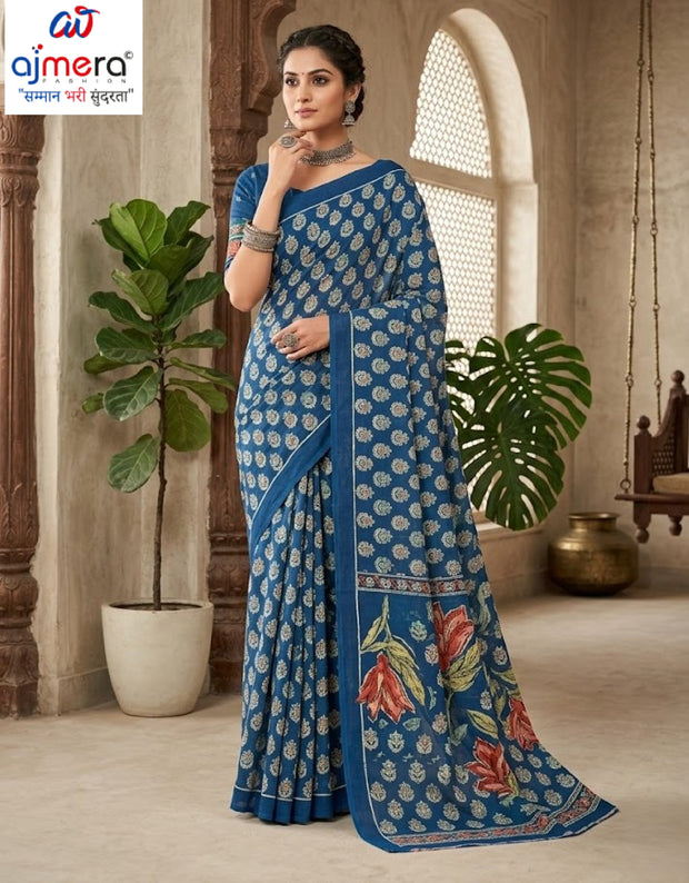 Designer Printed Saree with Blouse Piece for Special Occasions | SSR-SWETA