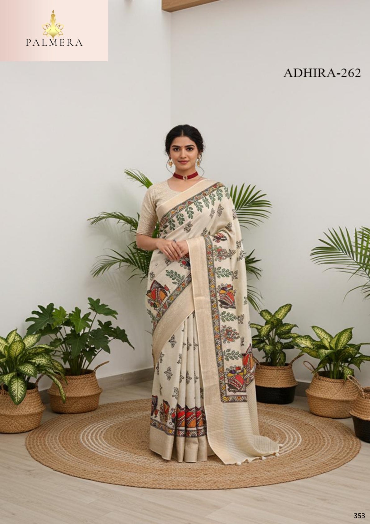Adhira Viscose Saree with Blouse for Premium Wedding and Ethnic Wear | ALL-ADHIRA-262