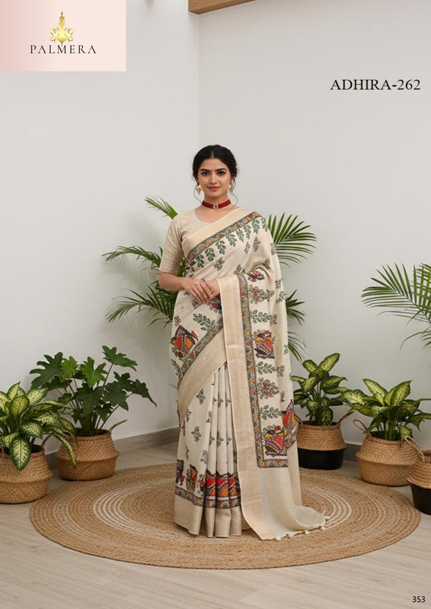 Adhira Viscose Saree with Blouse for Premium Wedding and Ethnic Wear | ALL-ADHIRA-262
