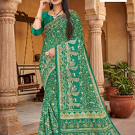Classic Printed Saree without Blouse for Timeless Traditional Style  | GLC-KALASH