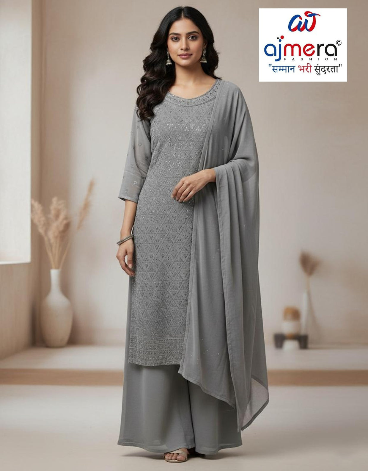Elegant Designer Party Wear Georgette Gown for Women | RKA-1013