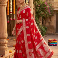 Hand Embroidery Saree with Blouse Piece for Premium Ethnic and Traditional Wear | SXS-1835