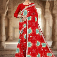 Fashionable Printed Saree with Blouse Piece for Festive Collection  | TD-DEVRANI