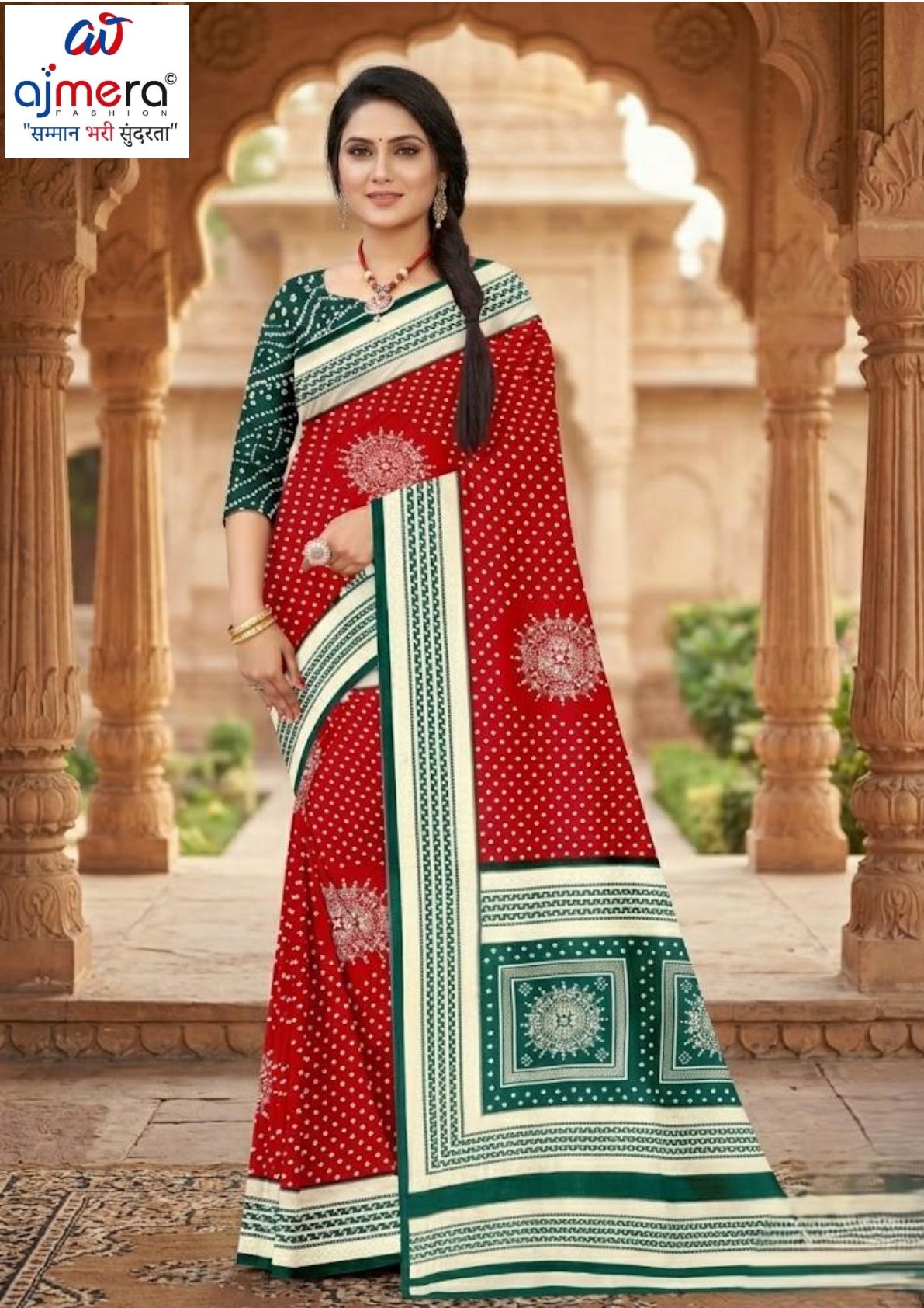 Chic Printed Saree with Blouse Piece for Sophisticated Ethnic Style | GLC-PRIYANKA