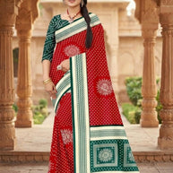 Chic Printed Saree with Blouse Piece for Sophisticated Ethnic Style | GLC-PRIYANKA