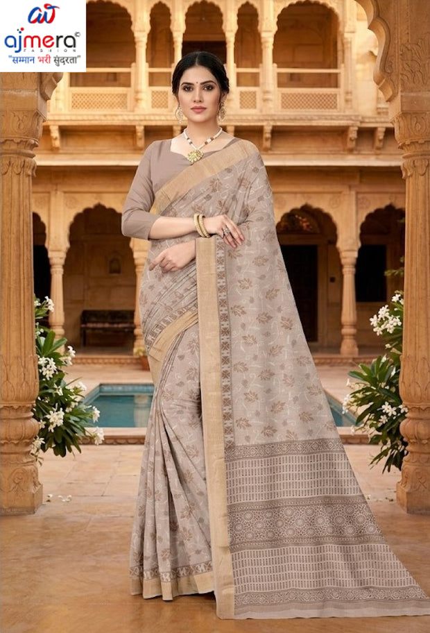 Wholesale Cotton Saree with Blouse Piece for Premium Ethnic and Traditional Wear | ANT-SHILPA-1