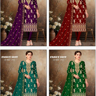 Premium Fancy Unstitched Suit Set | YF-MANJUSHREE