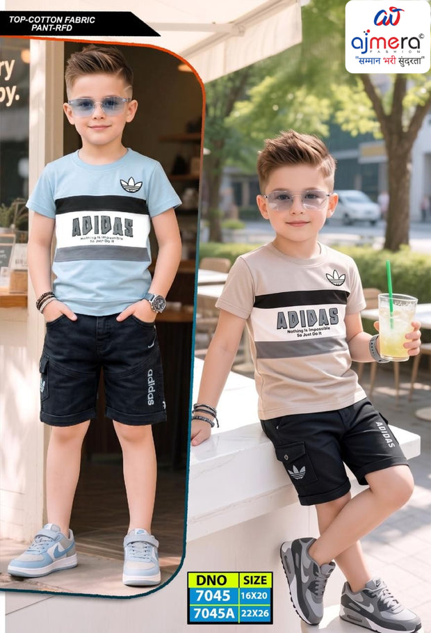 Wholesale Boys T-Shirt & Pant Set | VNN-7045