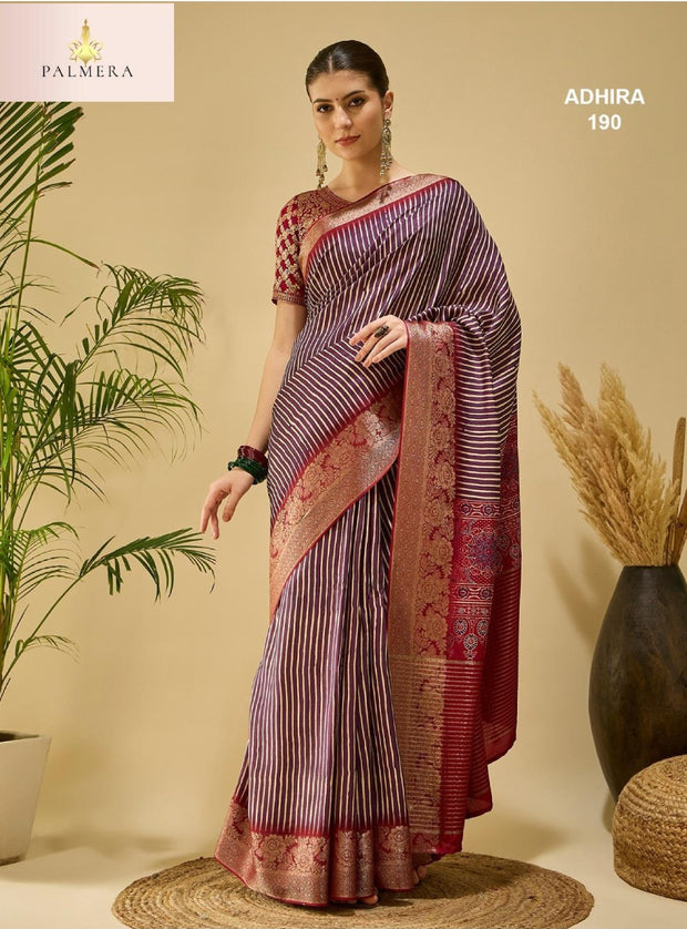 Adhira Viscose Dola Saree with Blouse for Premium Occasion Wear | ALL-ADHIRA-190