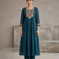 Graceful Designer Palmera Kurti Set for Women | MIK-359E