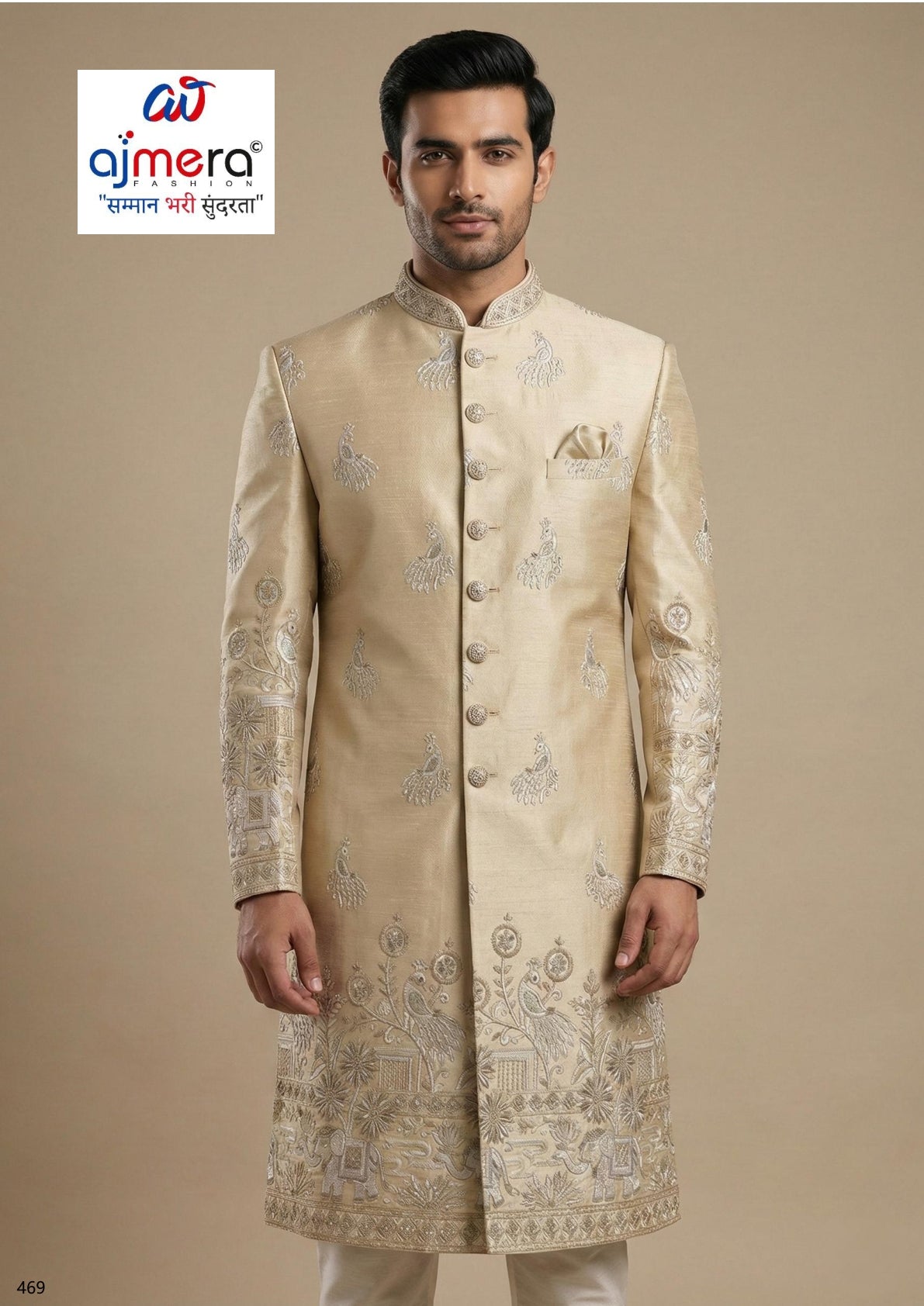 Mens Sherwani Manufacturer for Retailers | SNA-MSW11292