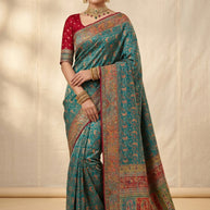 Stylish Weave Jacquard Silk Saree With Blouse Piece | PGT-AIRA