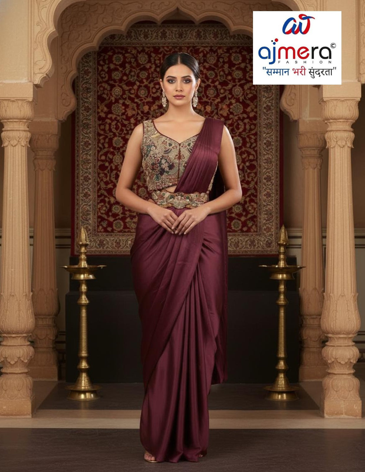Elegant Designer Satin Gown for Women | KLK-256