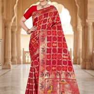 Luxury Jacquard Silk Saree with Blouse Piece for Wedding & Party Wear | TUL-PREM PAKHI SILK VOL-13