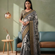 Adhira Viscose Dola Saree with Blouse for Premium Wedding and Party Wear | ALL-ADHIRA-271
