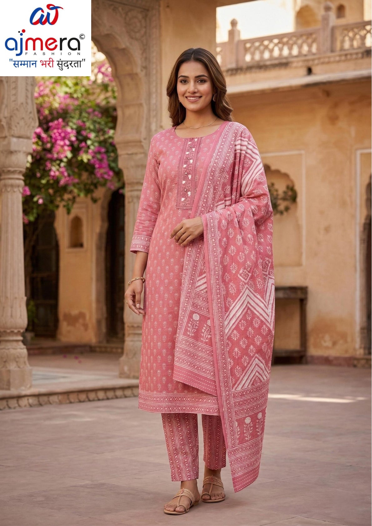 Premium Cotton Unstitched Suit Set | SPT-ADITI
