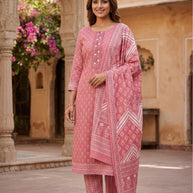Premium Cotton Unstitched Suit Set | SPT-ADITI