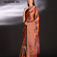 Handi Silk Handloom Silk Saree with Blouse for Premium Ethnic and Traditional Wear | ALL-HANDI SILK VOL-02