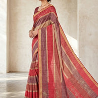 Exclusive Jacquard Silk Saree with Blouse Piece for Premium Cultural Wear | DNA-PENAL SILK