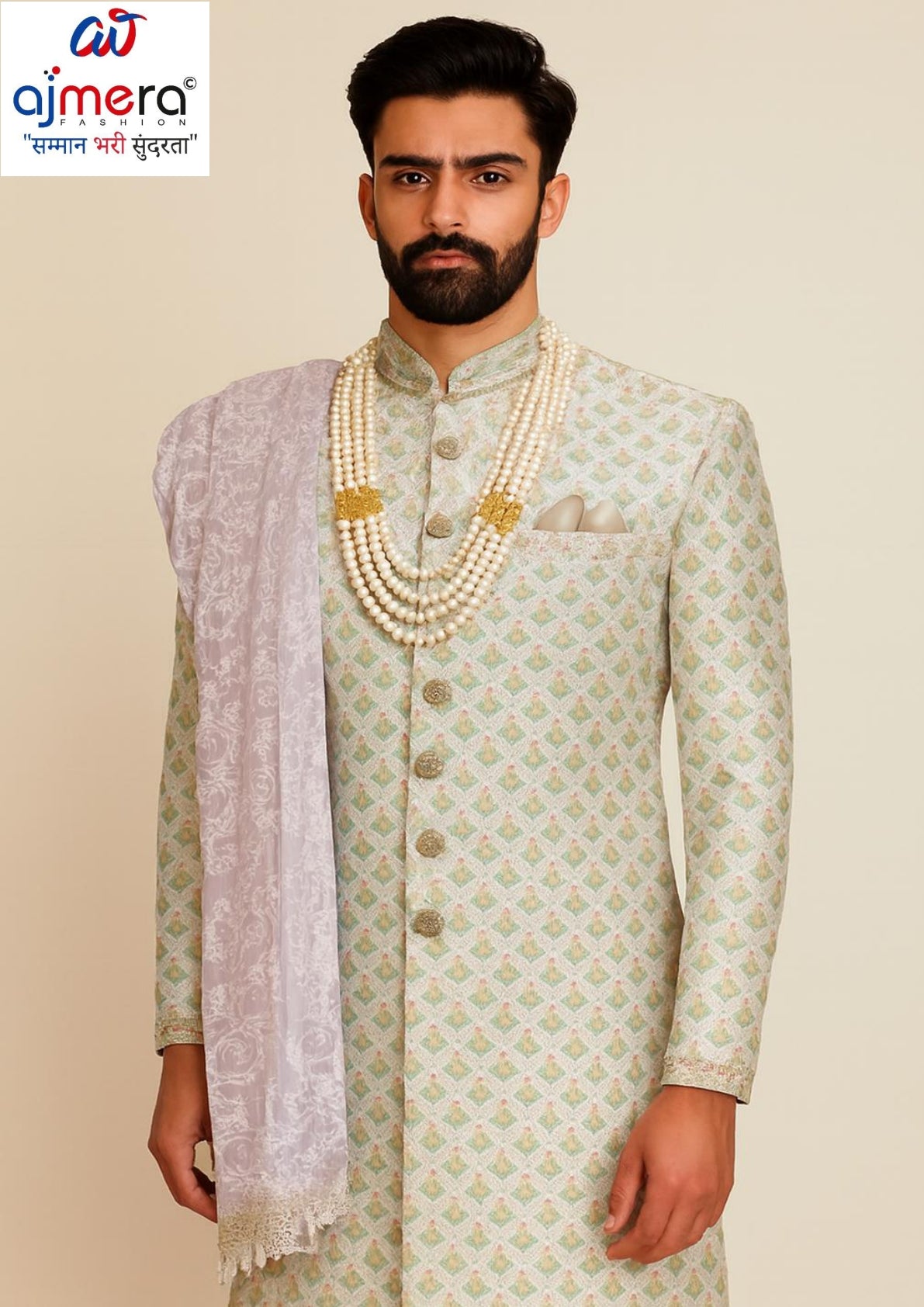 Mens Sherwani Manufacturer for Distributors | SNA-MSW11016
