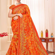 Trendy Printed Saree with Blouse Piece for Women’s Ethnic Wardrobe  | SNR-DHRUVIKA
