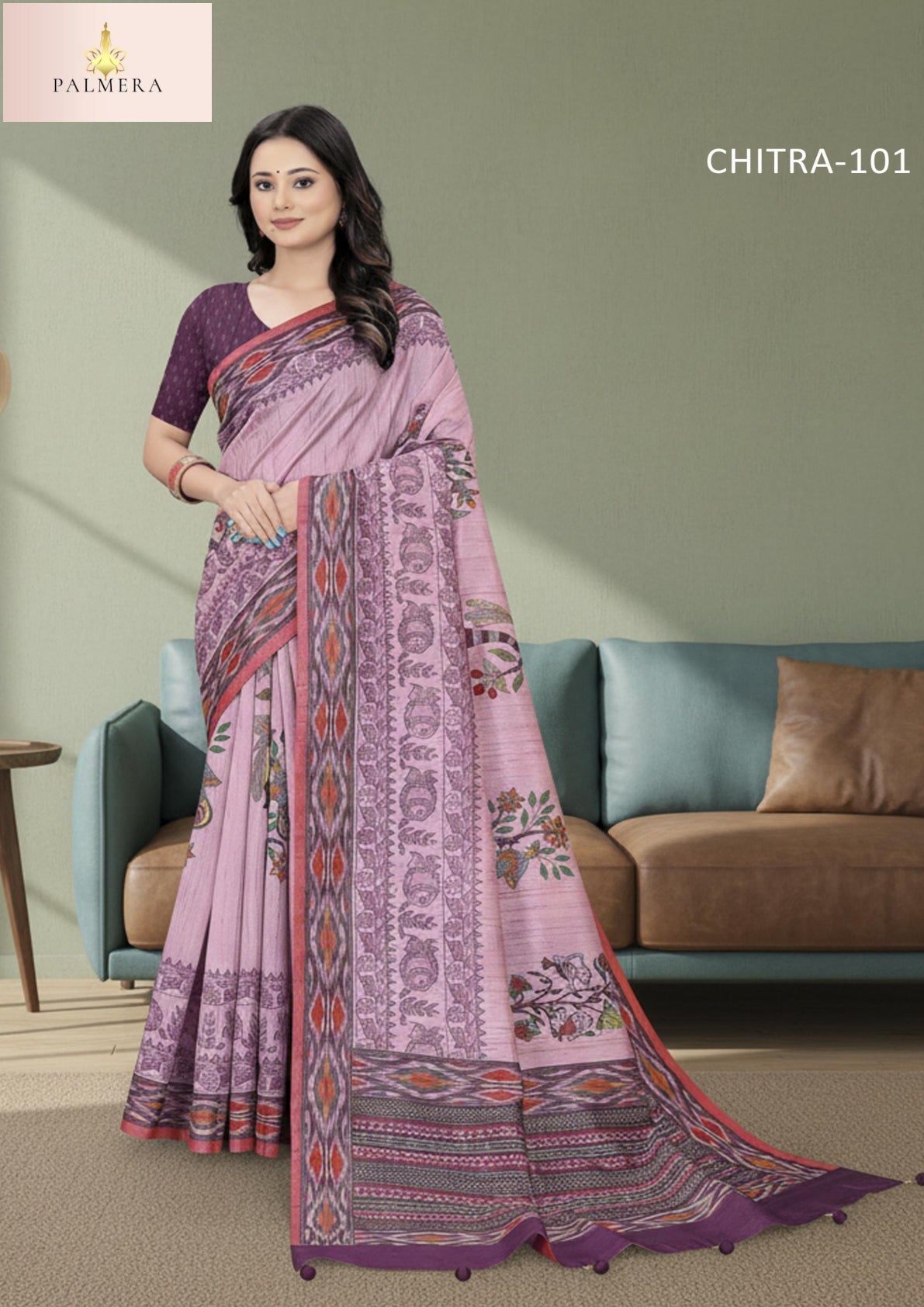 Chitra Blended Silk Saree with Blouse for Premium Ethnic and Designer Wear | ALL-CHITRA VOL-01