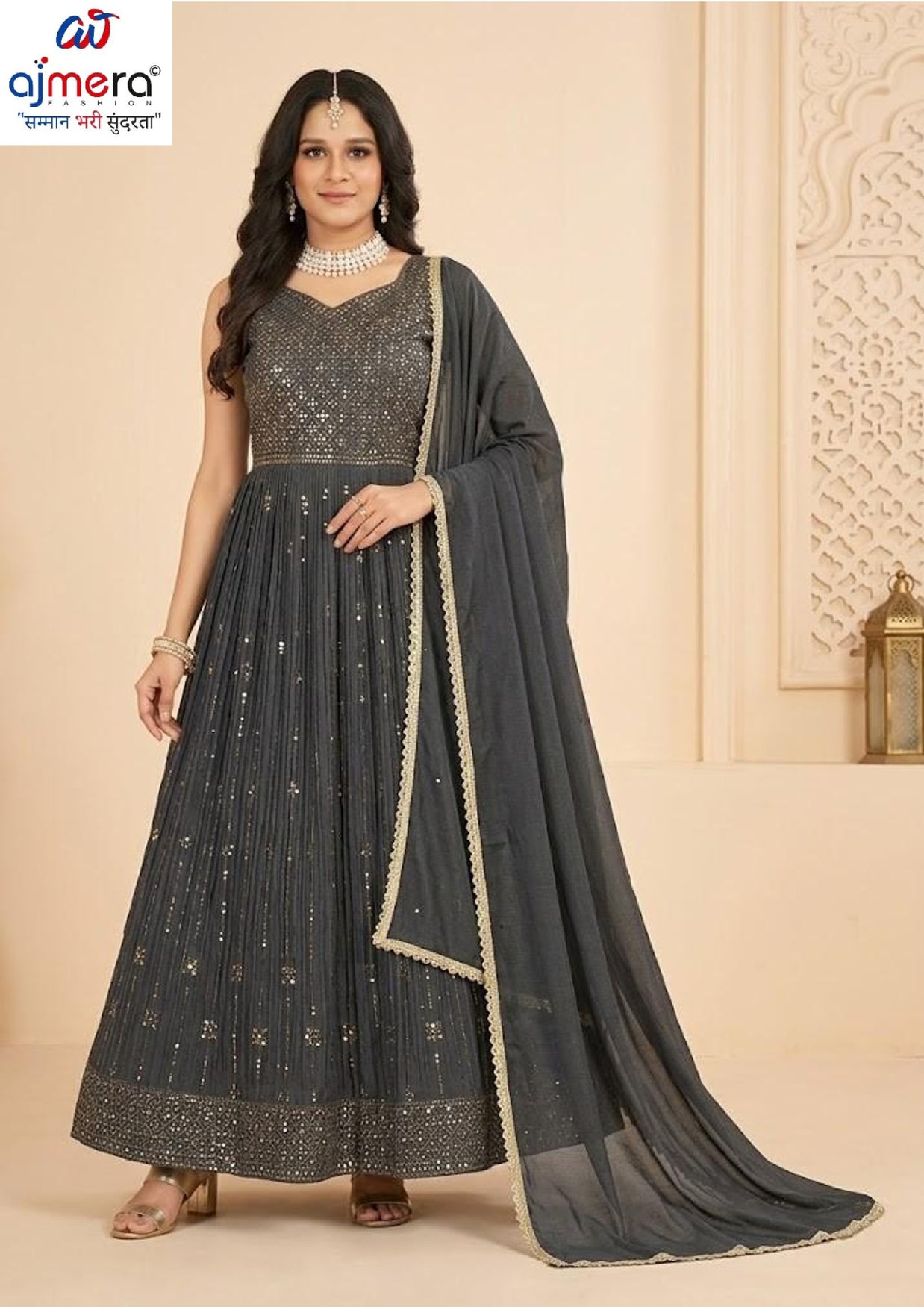 Elegant Georgette Designer Party Wear Gown for Women | SHP-NAGMA