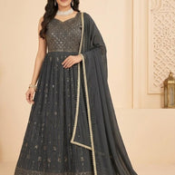 Elegant Georgette Designer Party Wear Gown for Women | SHP-NAGMA