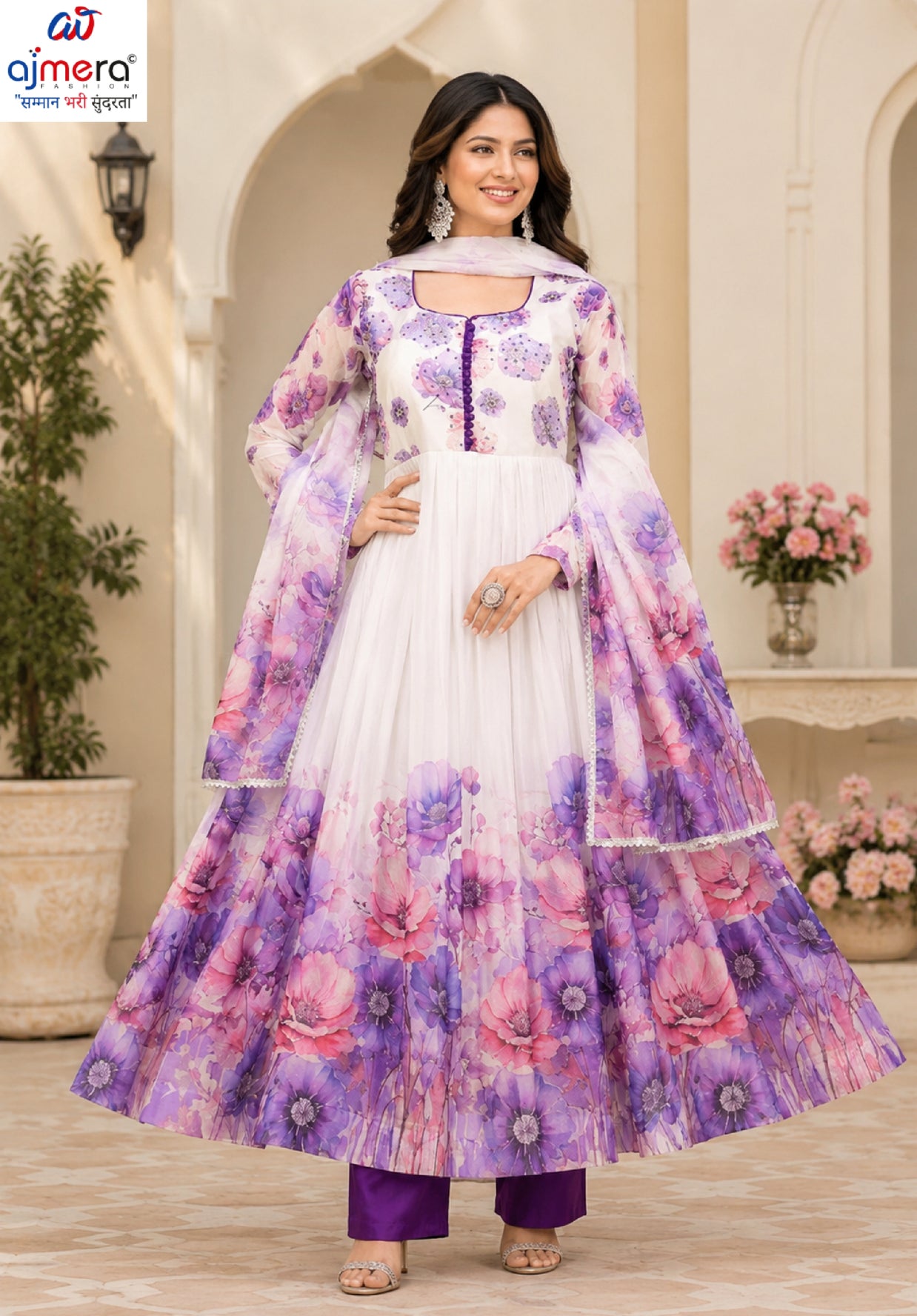 Elegant Georgette Designer Party Wear Gown for Women | KTX-2020