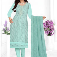 Premium Fox Georgette Unstitched Suit Set | KVF-SUMMER