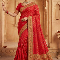 Exclusive Jacquard Silk Saree with Blouse Piece for Premium Cultural Wear | SBV-SS-5-1260