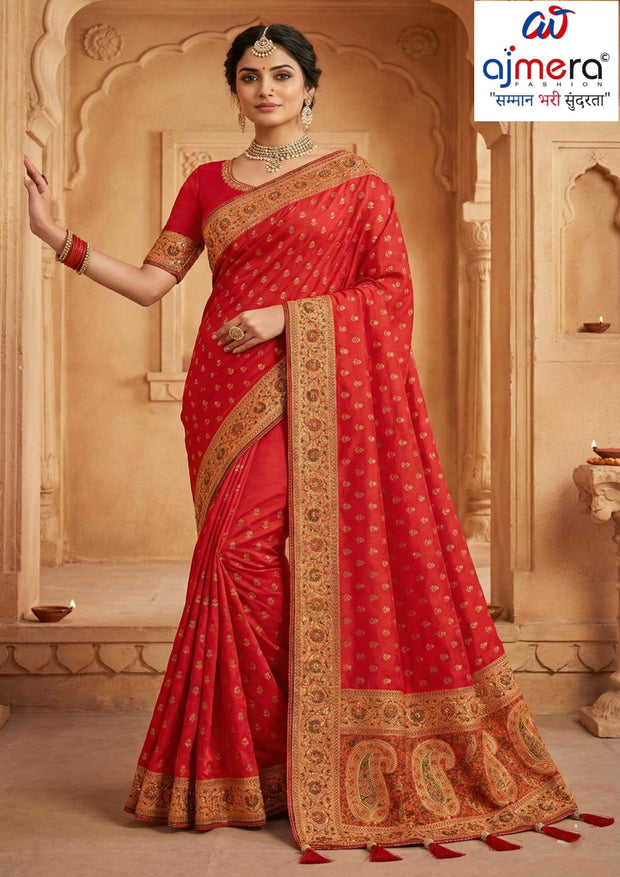 Exclusive Jacquard Silk Saree with Blouse Piece for Premium Cultural Wear | SBV-SS-5-1260