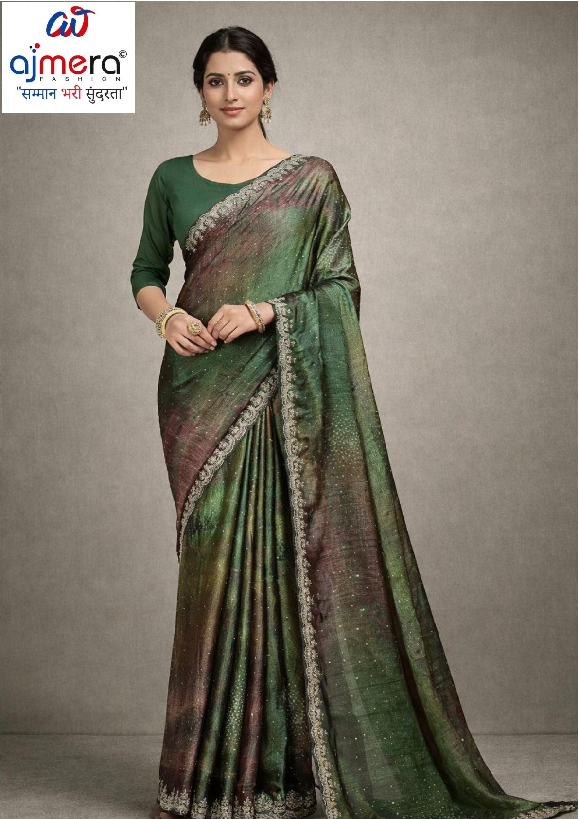 Contemporary Printed Saree with Blouse Piece for Premium Wear | RDD-MELLISA