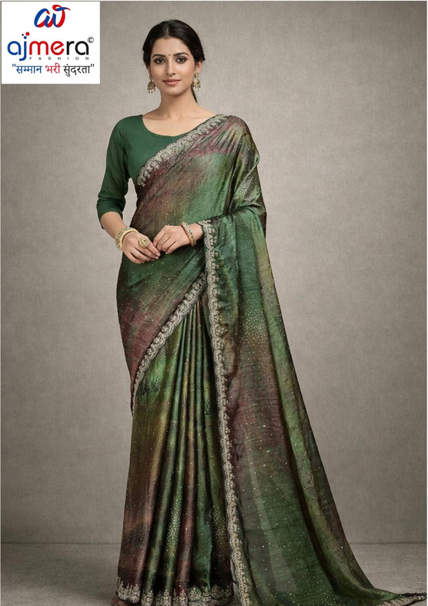 Contemporary Printed Saree with Blouse Piece for Premium Wear | RDD-MELLISA