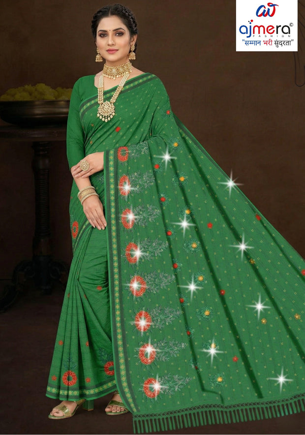 Designer Cotton Saree with Without Blouse for Premium Ethnic and Traditional Wear | PJA-CHANDRA KALA