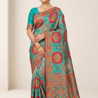 Heritage Touch Jacquard Silk Saree With Blouse Piece | WSO-STARFALL