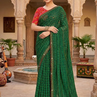 Designer Printed Saree with Blouse Piece for Special Occasions | SYF-RASAM VOL-01