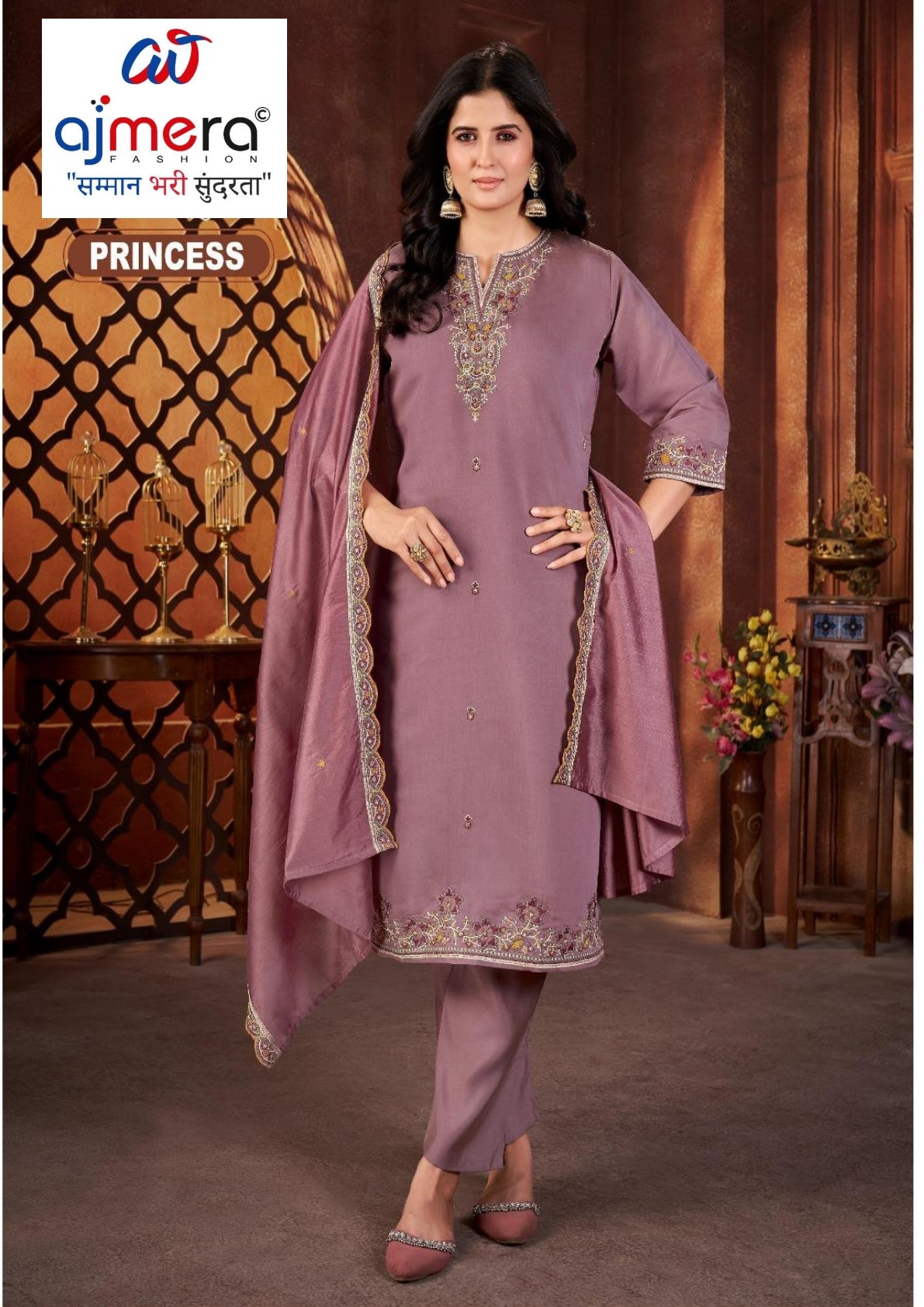 Designer Royal Plus Size Kurti Set for Women | JMH-PRINCESS-A