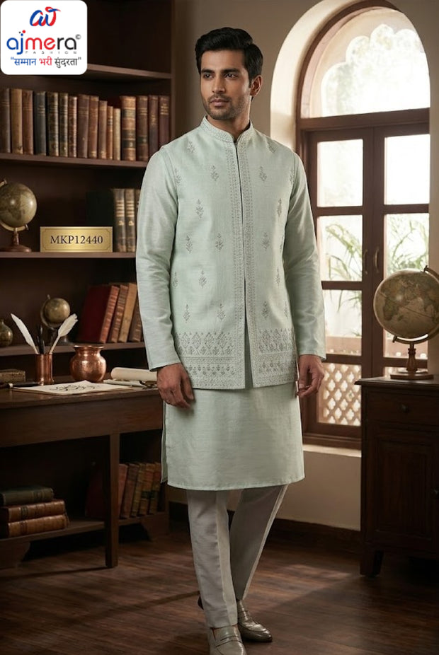 Premium Men's Kurta & Payjama for Wedding & Festive Wear | SNA-MKP12440