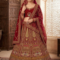 Best Silk Embroidery lehenga Manufacturer in India | VCE-RI-16