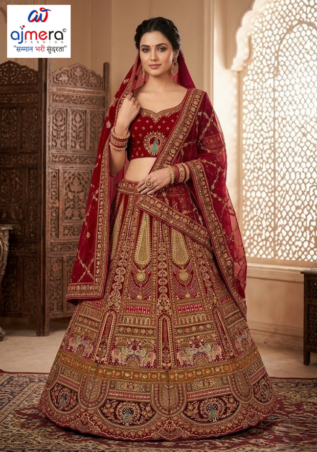 Best Silk Embroidery lehenga Manufacturer in India | VCE-RI-16