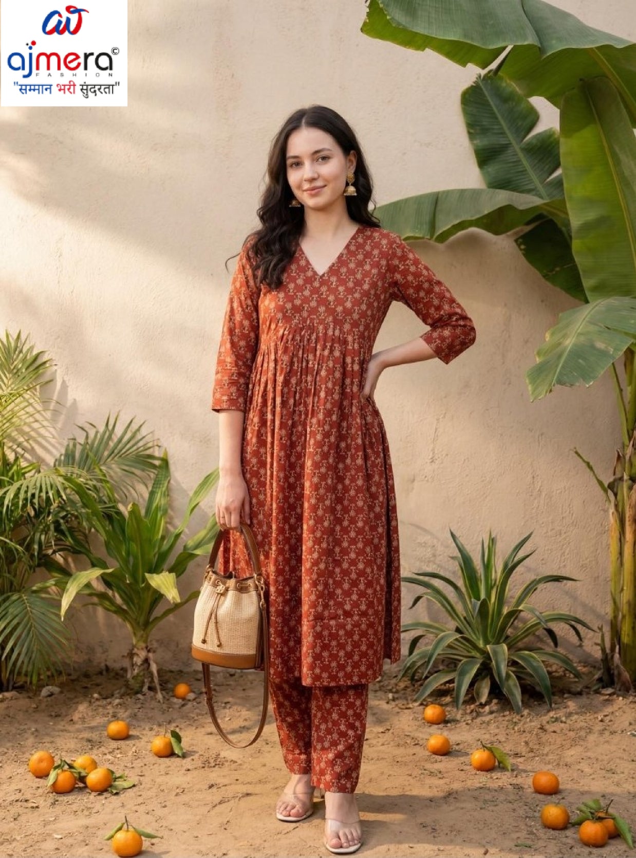 Designer Premium Ethnic Kurti Set for Women | INDO-KS0MR13134