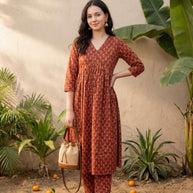 Designer Premium Ethnic Kurti Set for Women | INDO-KS0MR13134