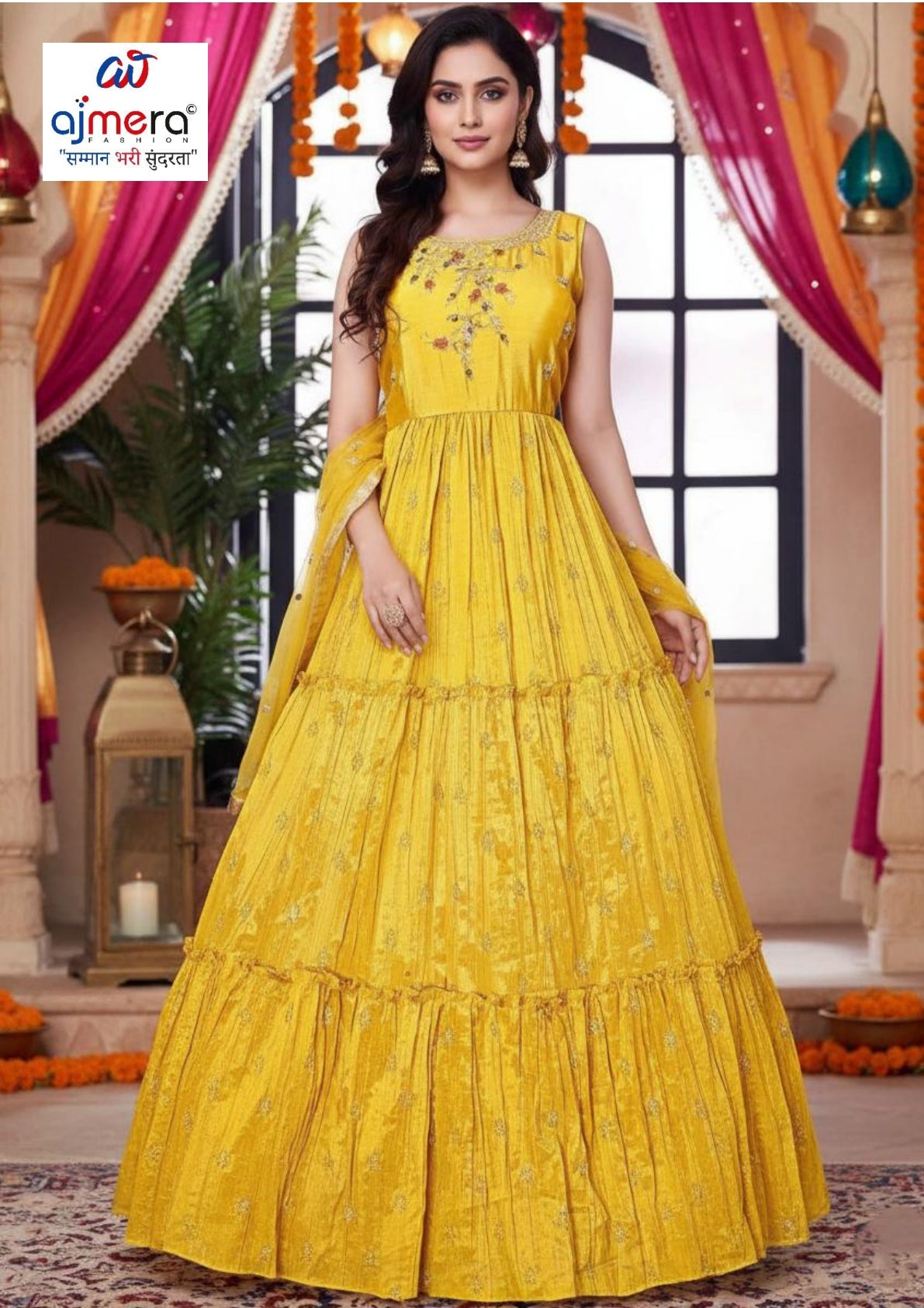 Elegant Chinon Designer Party Wear Gown for Women | SHP-ANAYA