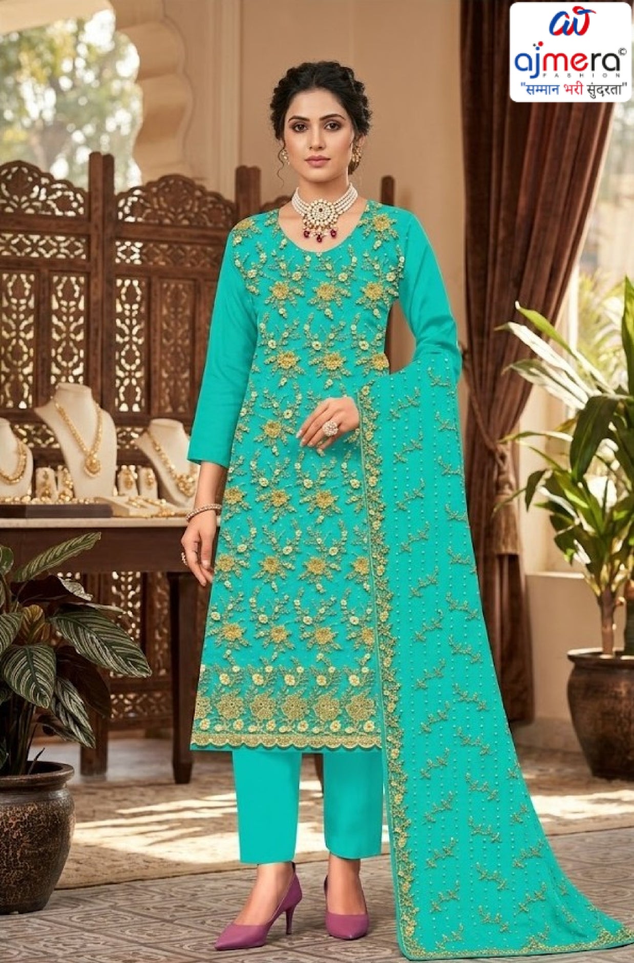 Designer Unstitched Suit Collection for Wholesale Buyers | RID-ASHOKA-2