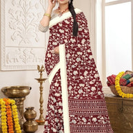 Elegant Printed Saree with Designer Blouse Piece for Festive Wear | GLC-ALPHA-1