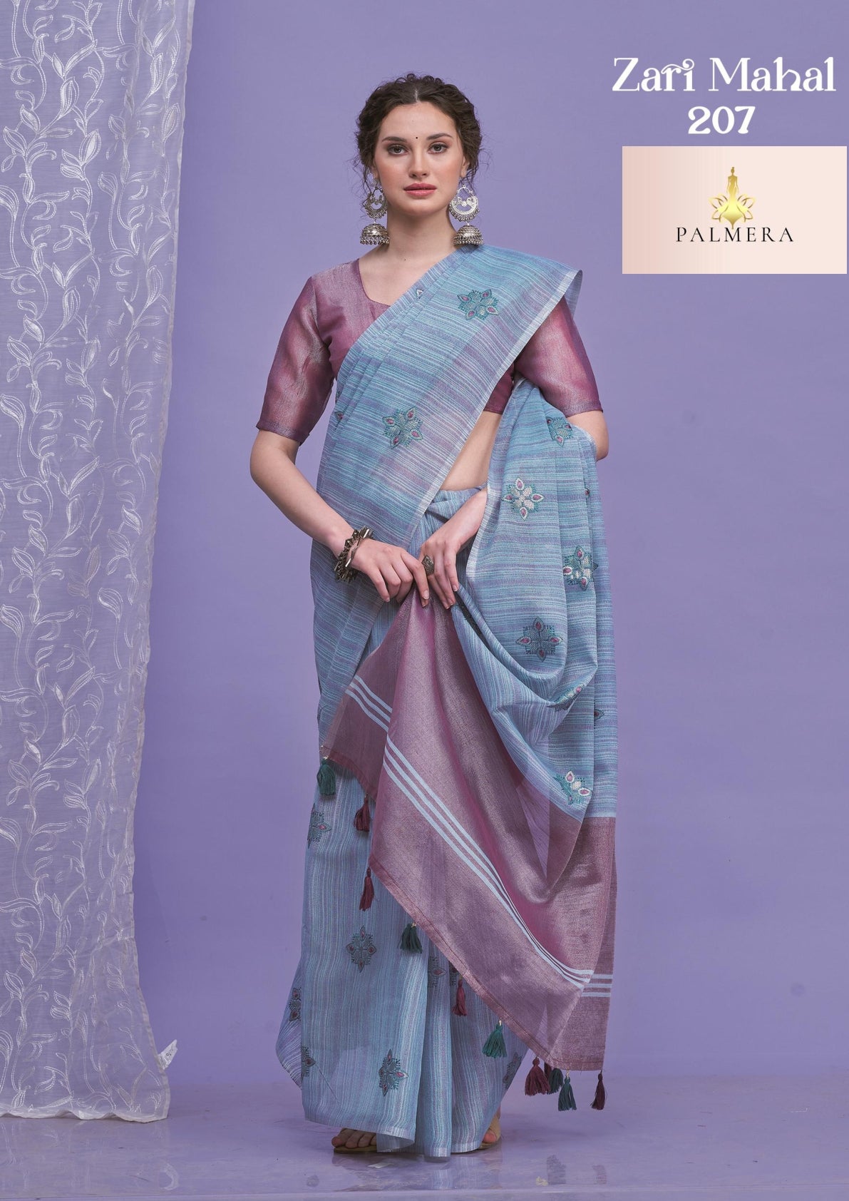 Palmera Saree Wholesaler and Palmera Saree Supplier | ALL-ZARI MAHAL VOL-02